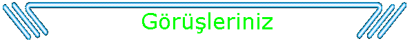 G�r�şleriniz